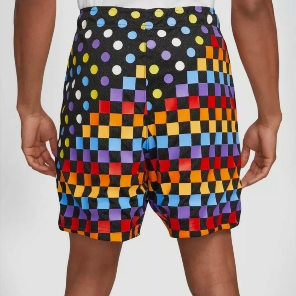 Nike Jordan Retro 3 AOP Shorts DD5251-010 Black Multi Color Men's Size large